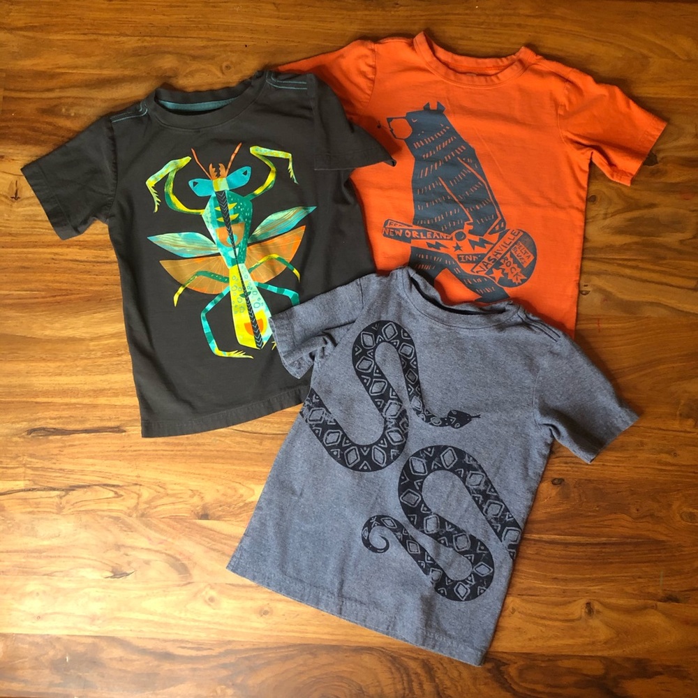 Snake, Mantis & Bear Tea Collection t-shirts